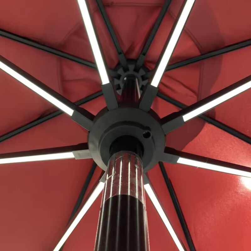 Gardens Outdoor Umbrella Featuring Polyester Canopy Material and Windresistance Up To 20 Mph for Commercial Applications