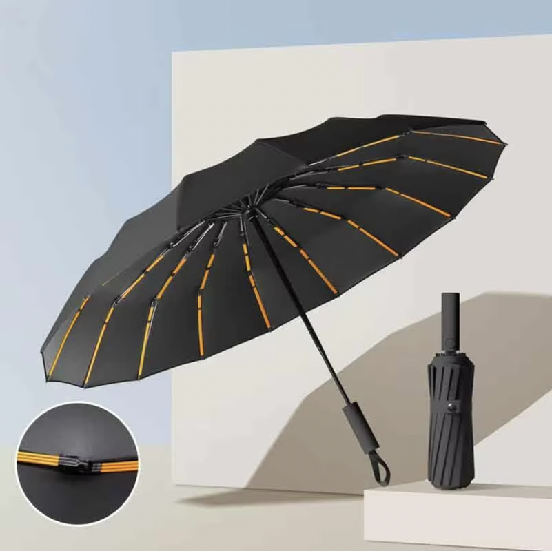 Waterproof Personalized Golf Umbrellas Double Canopy Golf Umbrella With Plastic Top Tips