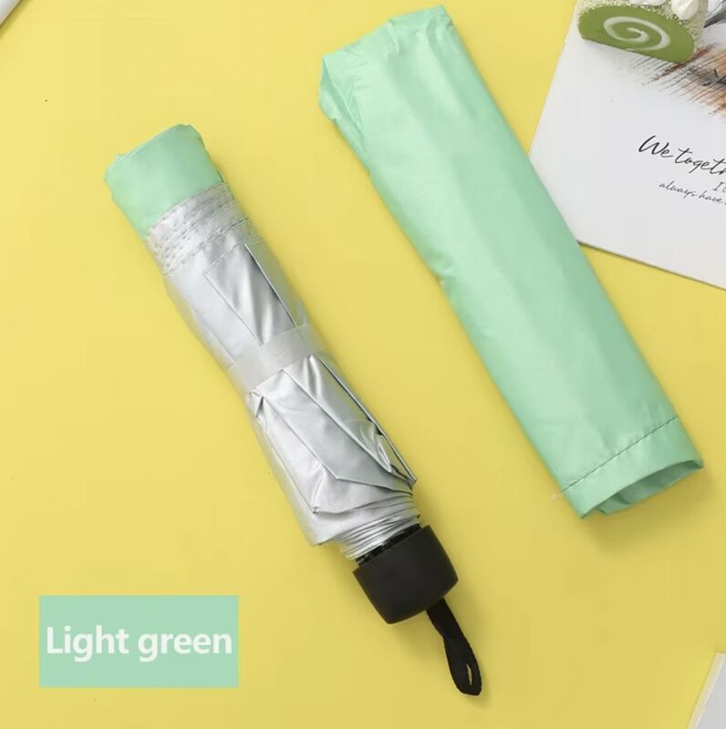 Around 300 Grams Compact 3 Fold Umbrella UP 58 Lightweight Portable Travel Rain Protection Windproof Folding Umbrella