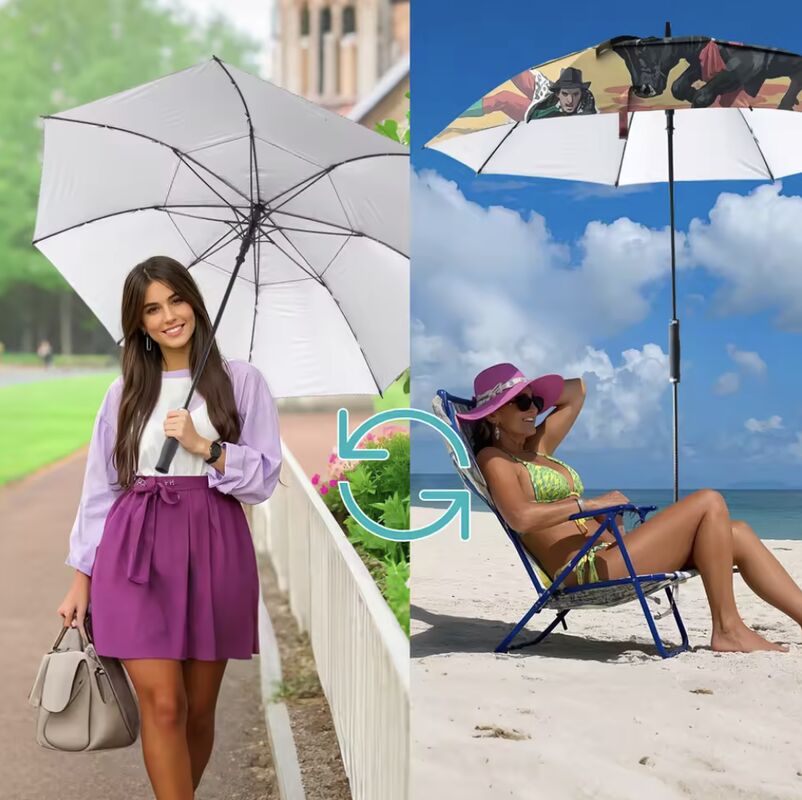 Automatic Open Mechanism Foldable Umbrella Featuring Strong Aluminum Alloy Frame Portable Lightweight Design Suitable for Corporate Gifting