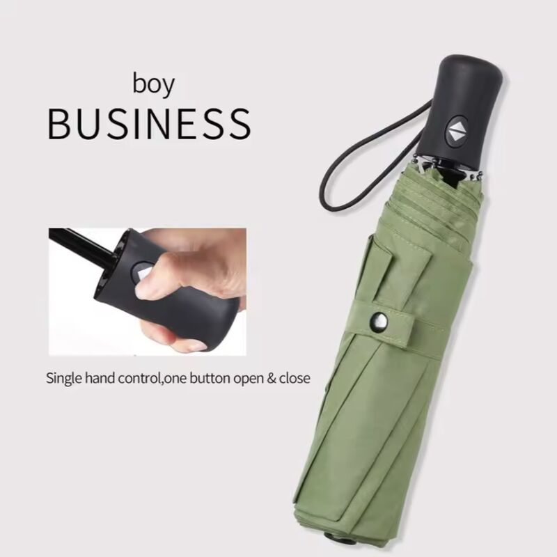 Stick Umbrella with Steel Frame 36 Inches and 8 Ribs for Wind Resistance and Durability