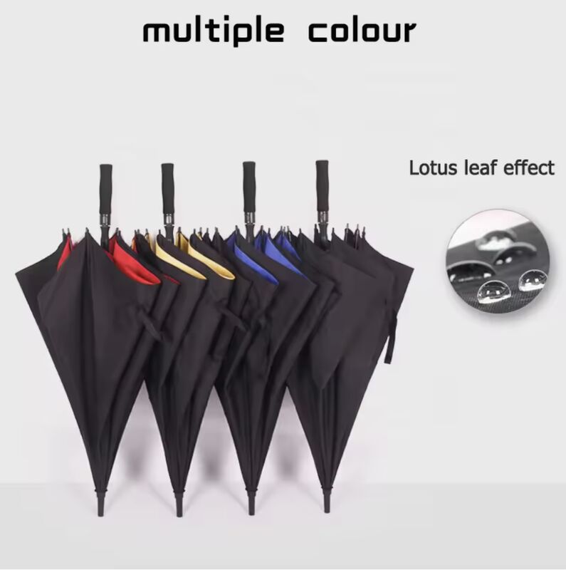 36 Inches Length Stick Umbrella with 8 Ribs and Steel Frame for Windproof Protection