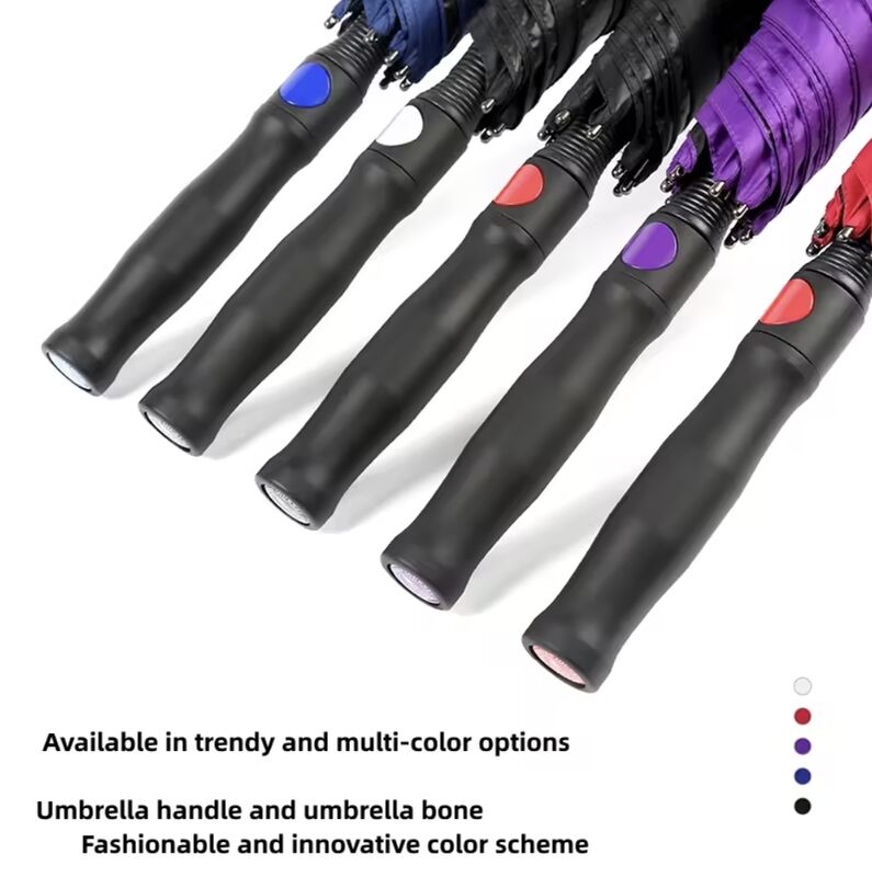 Manual open mechanism walking stick umbrella featuring non slip grip comfortable grip and durable materials ideal for everyday outdoor