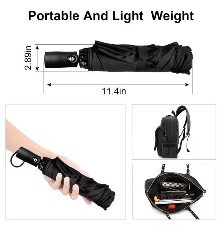 High Durability Backpack Umbrella Fits Most Back Packs Suitable for Outdoor Adventures Travel and Everyday Rain Protection