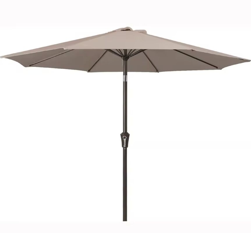 Marble Stone Base Outdoor Large Umbrella Featuring Waterproof Polyester Fabric Ideal for Outdoor Events and Leisure Areas