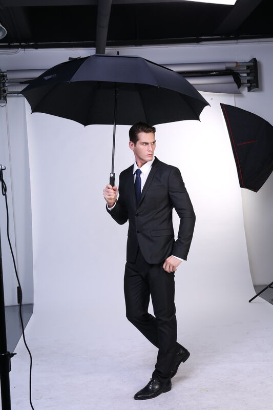 Fiberglass Shaft Golf Umbrella Automatic Open Water Resistant Canopy For Outdoor Use