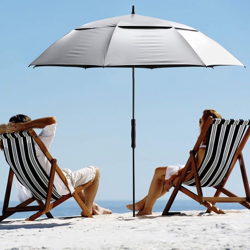 Manual open mechanism walking stick umbrella featuring non slip grip comfortable grip and durable materials ideal for everyday outdoor